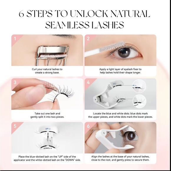 Wosado - Magnetic Eyelashes - #14 FROST BLACK - Sticker and Pouch Set - Picture 4 of 5